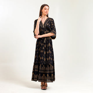 Sunlit Reverie Maxi Black