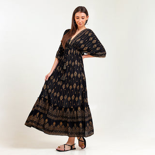 Sunlit Reverie Maxi Black