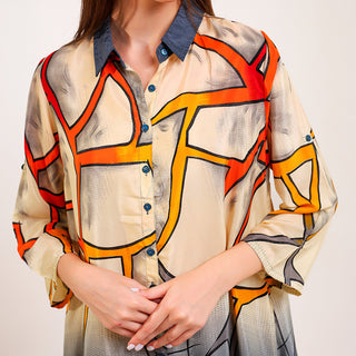 Kaleidoscope Dream Shirt Dress