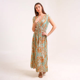 Serene Blossom Midi Green