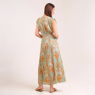 Serene Blossom Midi Green